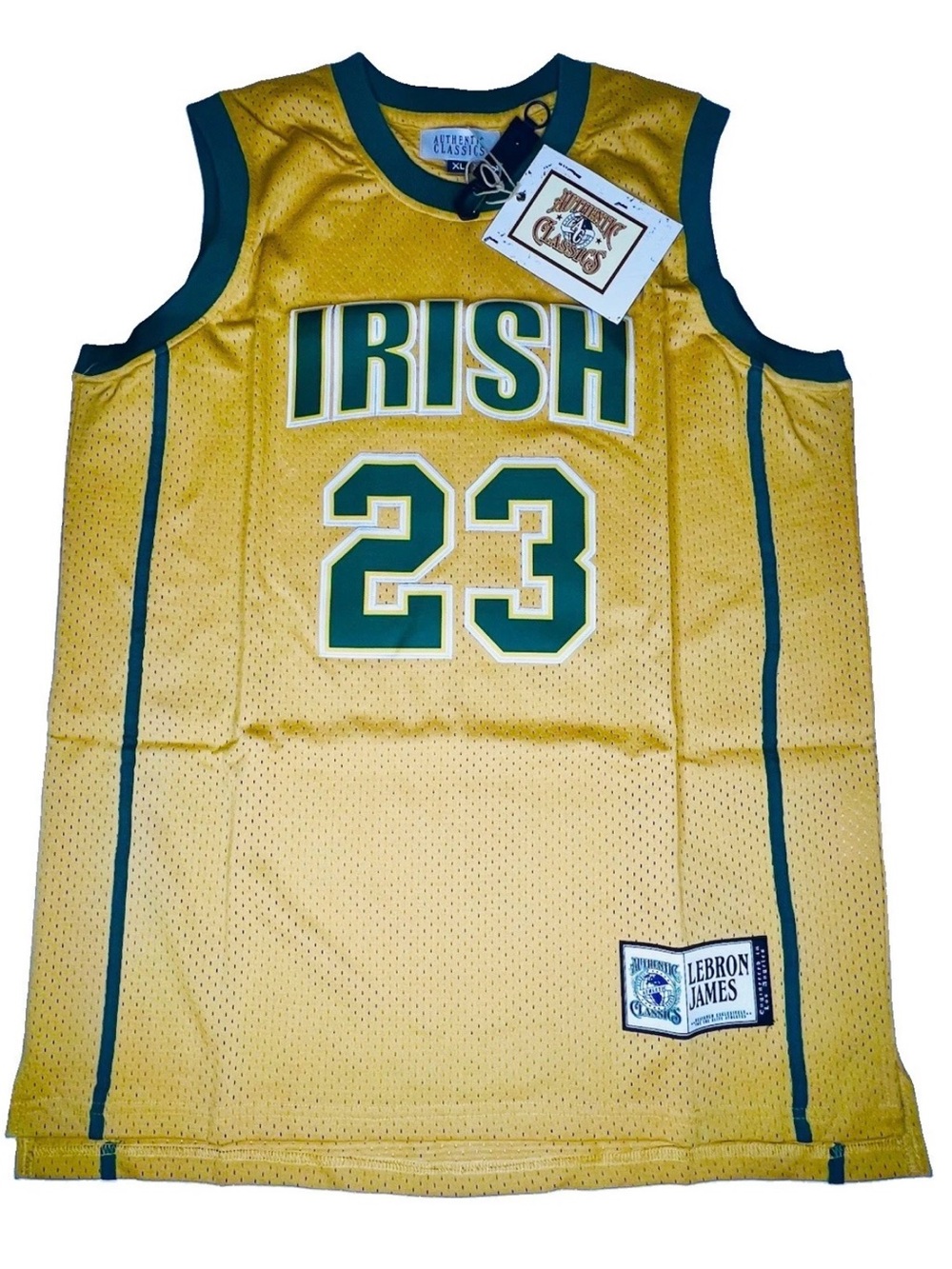 (XL)LeBron James #23 St Vincent St Mary Irish High School Basketball Jersey